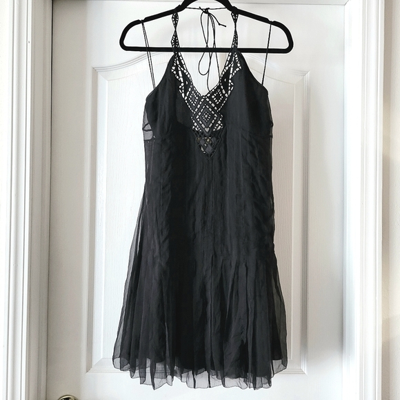 Catherine Malandrino Dresses Silk Black Slip Dress Mini Poshmark